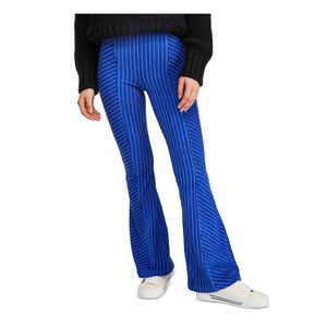 Free People Women's Slim Pull on Velvet Flare Pants Blue Size X-Small